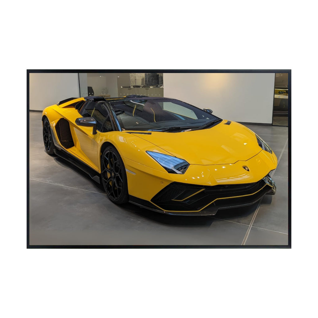 Blessed Posters Lamborghini Aventador SVJ Poster – Exotic Luxury Hypercar Wall Art Print for Garage Office Bedroom Living Room Décor – Automotive Gift