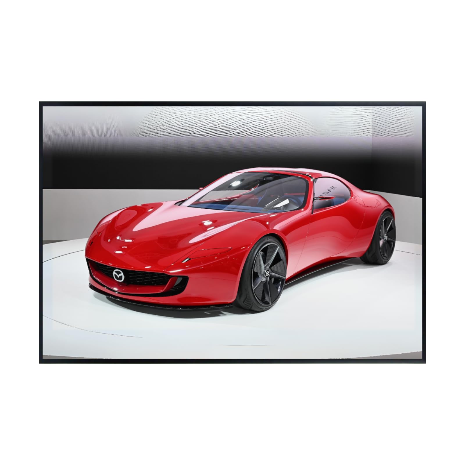 Blessed Posters Mazda RX-7 FD Poster – Classic Japanese Sports Car Wall Art for Garage Bedroom Office or Living Space – Vintage JDM Decor Accent