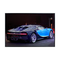 Blessed Posters Bugatti Chiron Poster – Exotic Supercar Wall Art Print, Hypercar Artwork for Garage, Office, and Bedroom Decor