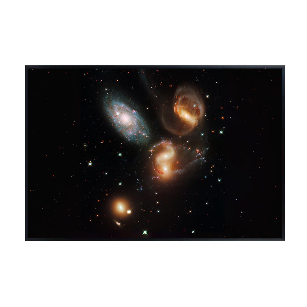 Blessed Posters Galactic Wreckage Wall Art – Galaxy Night Sky Astronomy Print Space Photography Poster for Bedroom Living Room Home Office Decor