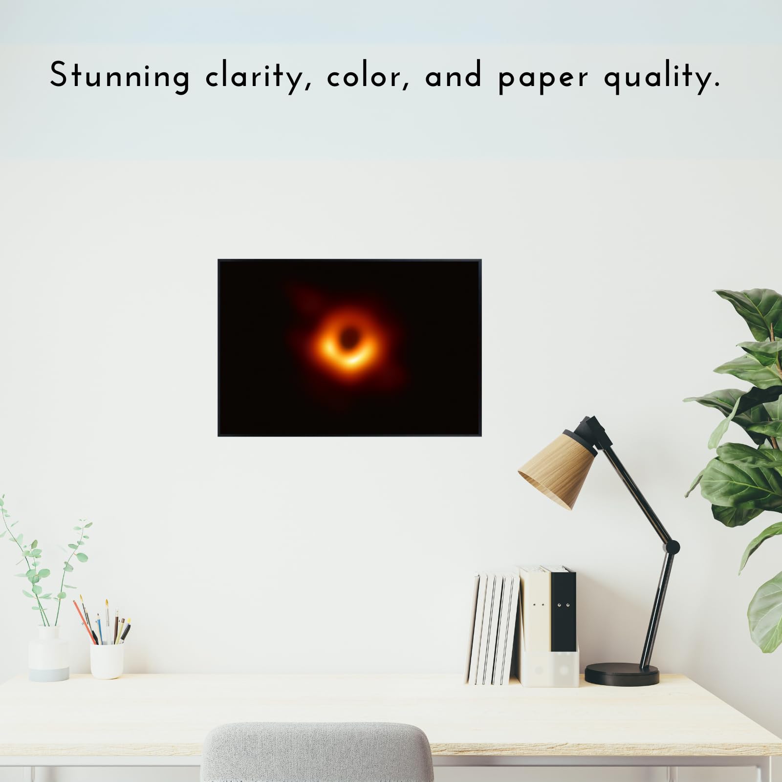 Blessed Posters Black Hole Messier 87 Wall Art – Galaxy Night Sky Astronomy Poster Space Photography Print for Bedroom Living Room Home Office Decor