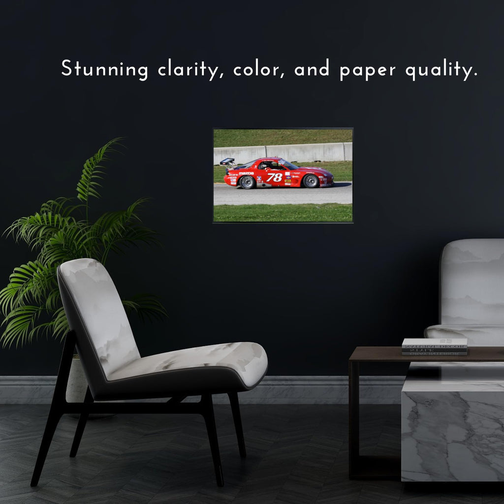 Blessed Posters Mazda RX-7 FD Poster – Timeless Japanese Sports Car Wall Art for Office Bedroom or Den – Bold JDM Auto Enthusiast Decor