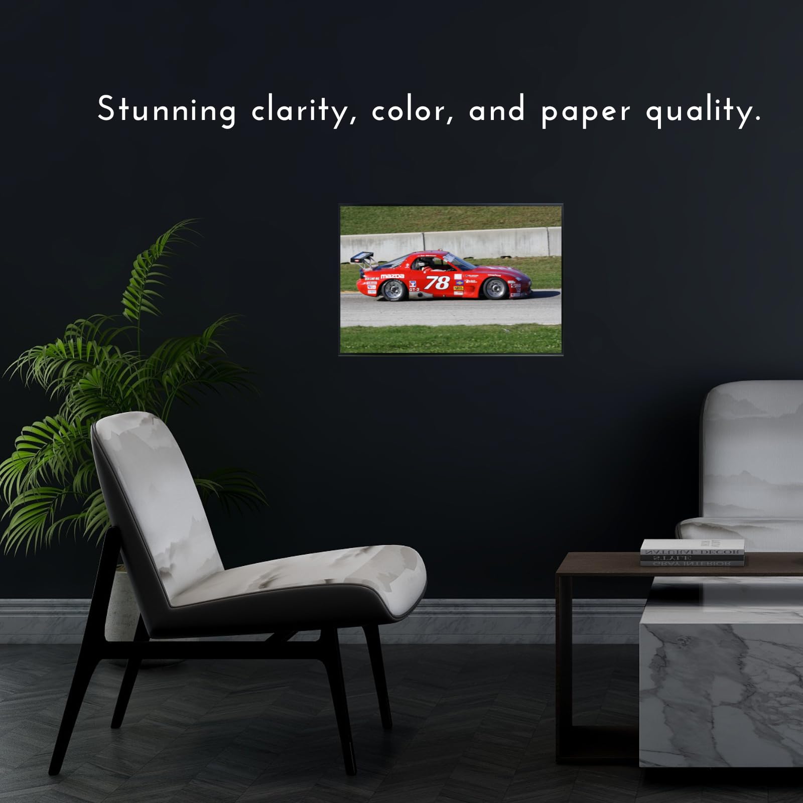Blessed Posters Mazda RX-7 FD Poster – Timeless Japanese Sports Car Wall Art for Office Bedroom or Den – Bold JDM Auto Enthusiast Decor