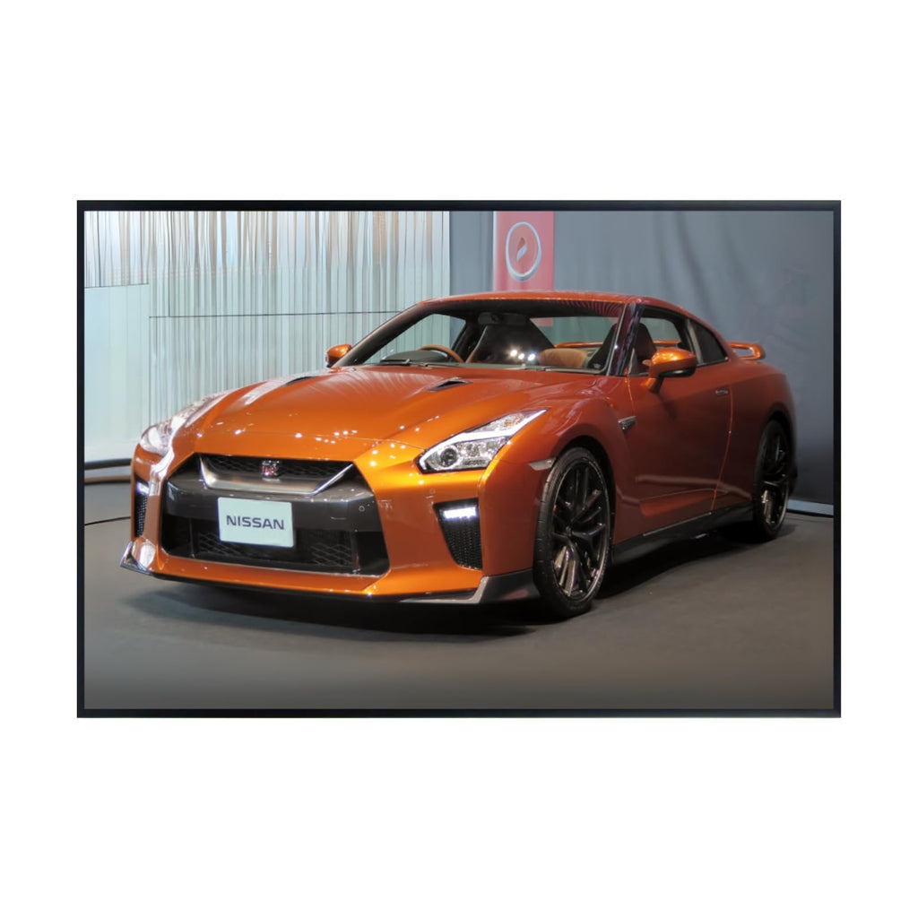 Blessed Posters Nissan GT-R Wall Art – JDM Supercar Poster for Garage, Bedroom, Office, or Living Room – Japanese Sports Car Print – Automotive Racing Decor Gift