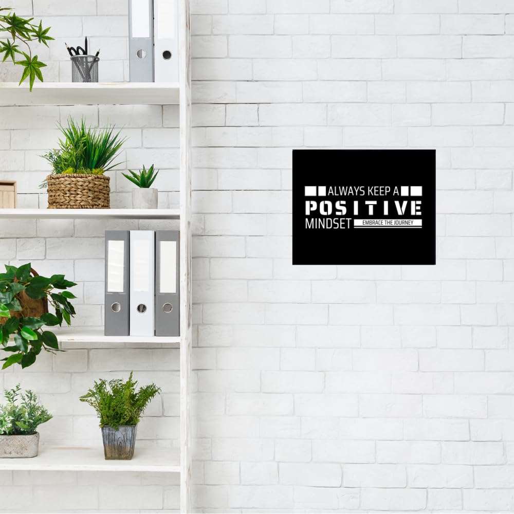 Blessed Posters Keep a Positive Mindset Embrace the Journey Motivational Wall Decor Gym and Home Office Decoration Inspirational Wall Art Gift