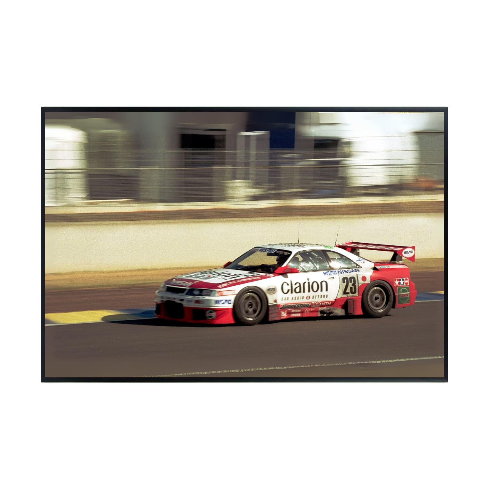 Blessed Posters Nissan GT-R Wall Art – Iconic Japanese Supercar Poster Print for Garage, Bedroom, Office, or Living Space – Vintage JDM Automotive Decor
