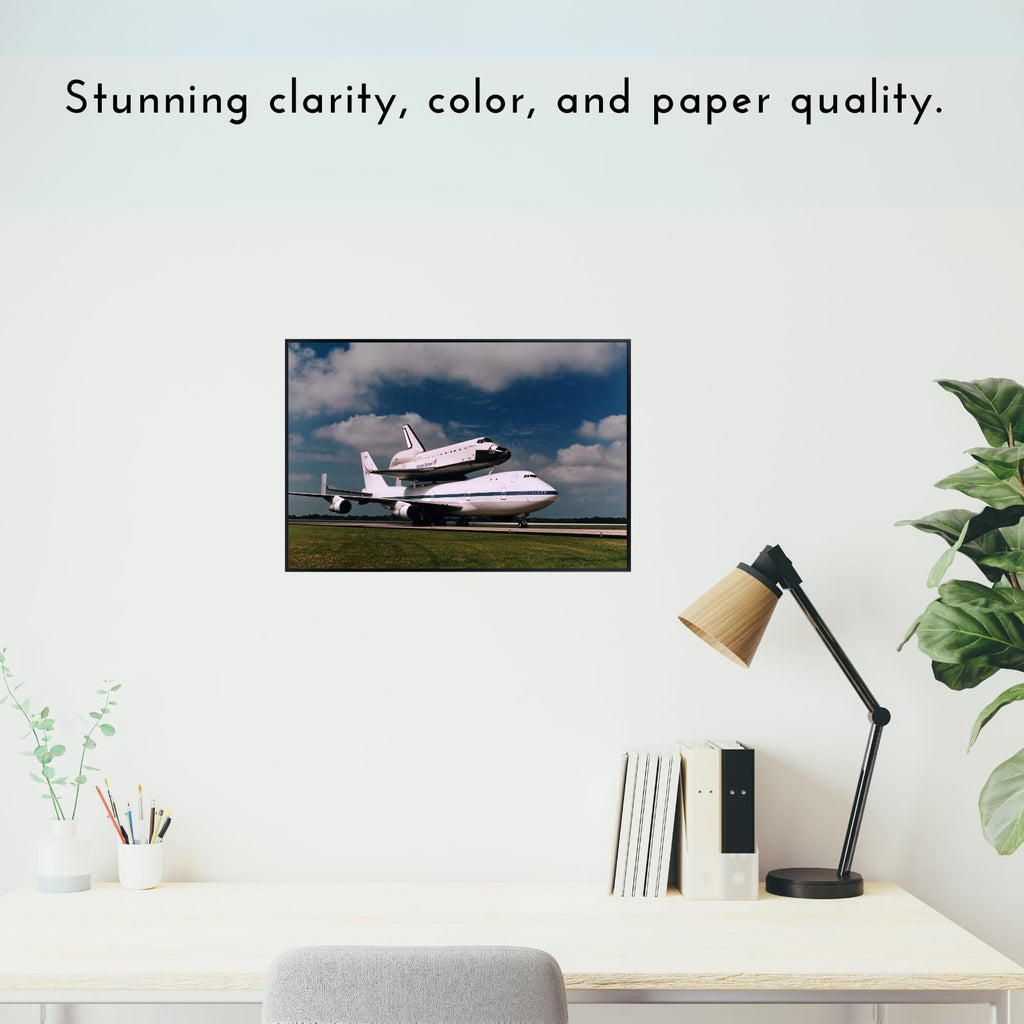 Blessed Posters Space Shuttle Transit Poster – Galaxy Wall Art Print for Home Office Bedroom Decor – Space Photography Artwork