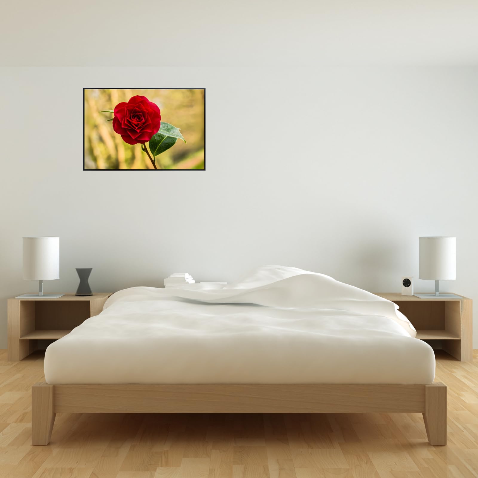Camellia Flower Poster – Blon van een Camellia Botanical Wall Art Print for Home Decor, Living Room, Bedroom, or Office – Elegant Floral Nature Artwork