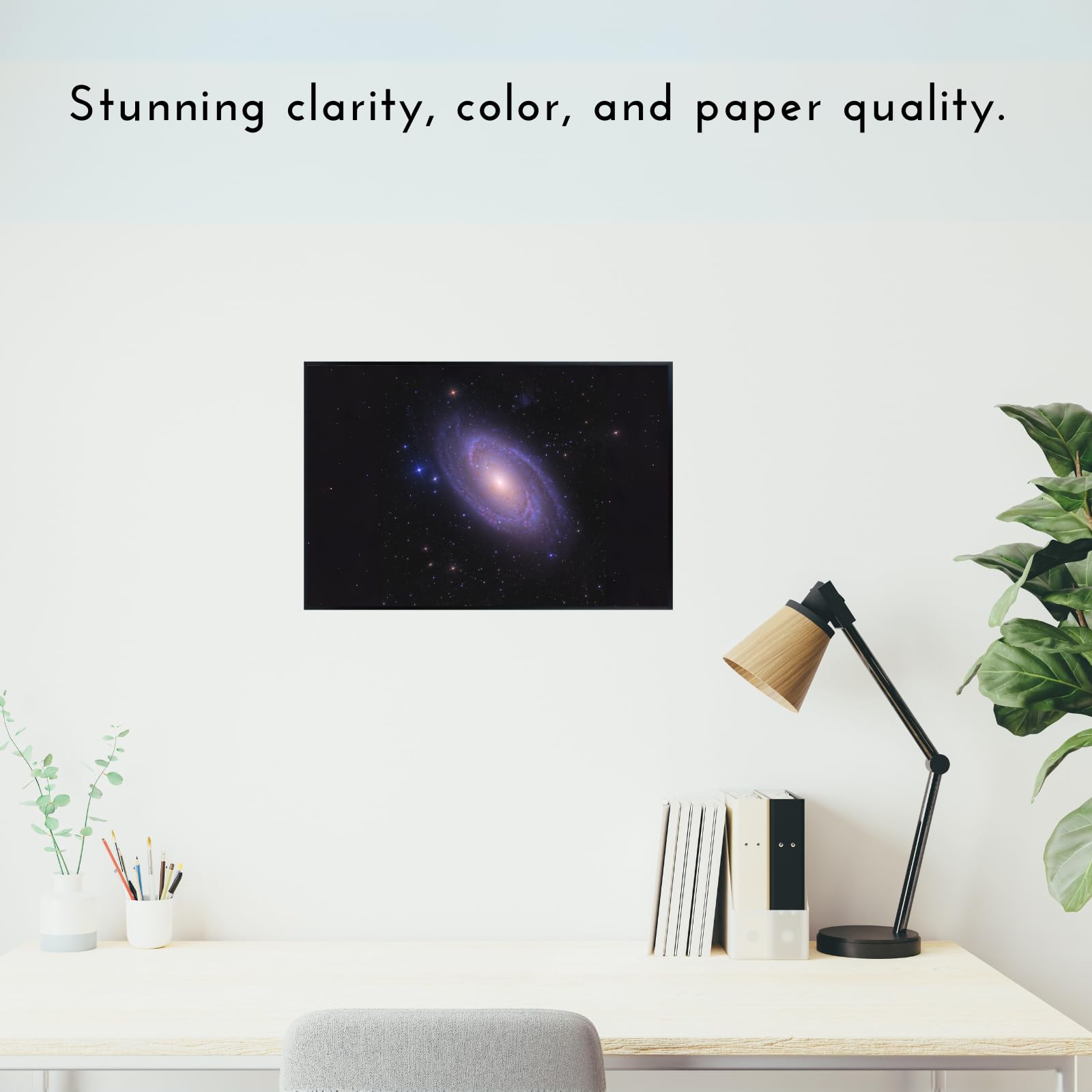Blessed Posters Bode’s Galaxy Poster – Night Sky Wall Art Print – Space Astronomy Photography for Bedroom Living Room Home Office Decor