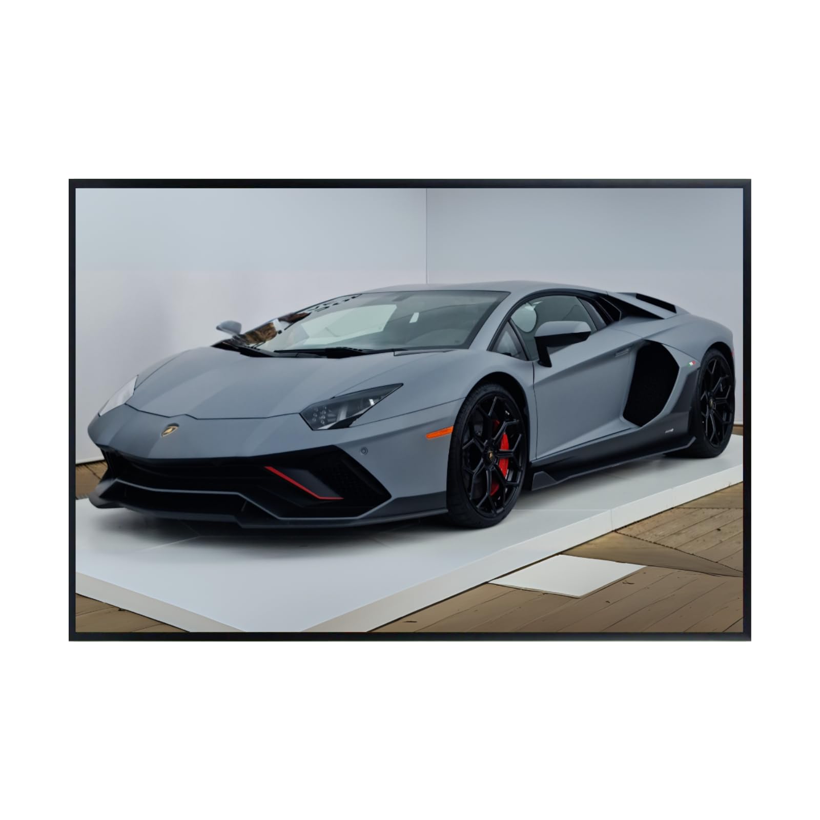 Blessed Posters Lamborghini Aventador Poster – Modern Supercar Wall Art Print, Hypercar Artwork for Garage, Office, Bedroom, or Living Room Decor