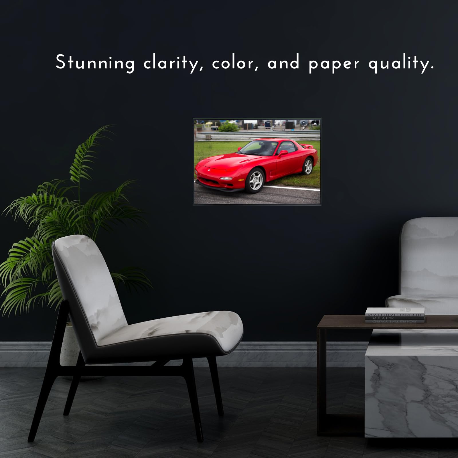 Blessed Posters Mazda RX-7 FD Coupe Wall Art – Stylish Japanese Sports Car Poster Print for Garage, Studio, or Man Cave – Vintage JDM Automotive Decor