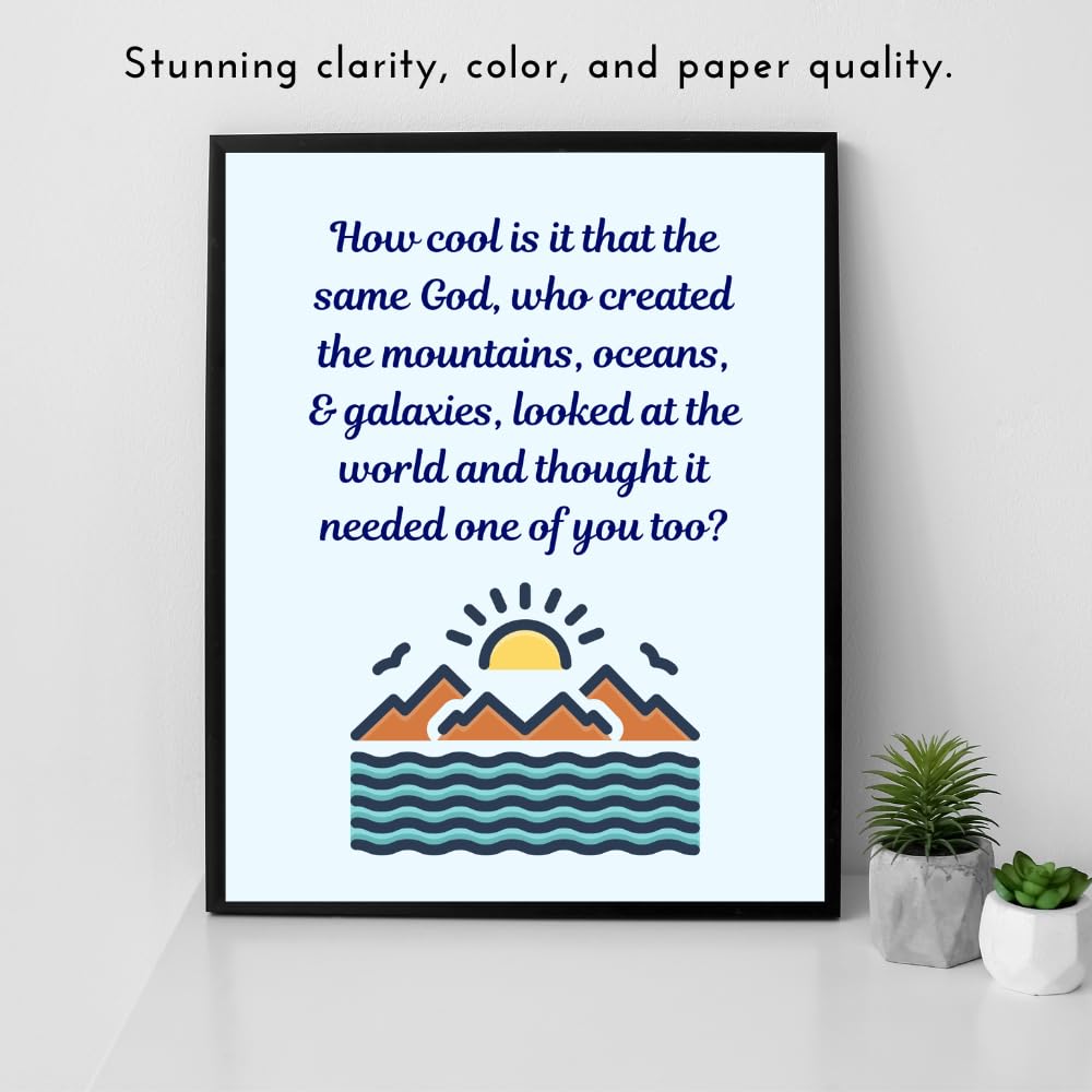 Blessed Posters How Cool Is It Wall Art Christian Wall Art Scripture Wall Decor Bible Verse Home Decoration Gift for Women Men
