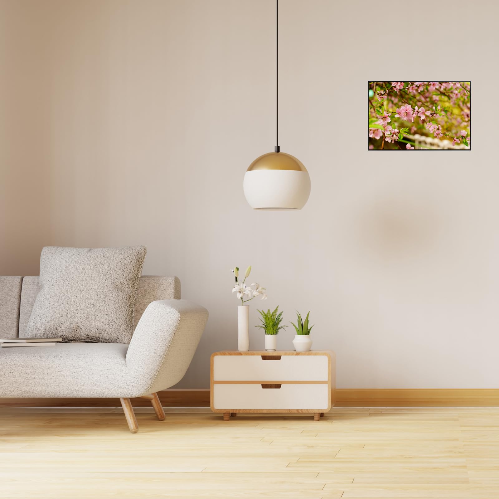 Flowering Cherry Tree Wall Art Poster – Botanical Bloom Print for Home Decor, Nature Art for Living Room, Bedroom, or Office – Elegant Floral Art Print
