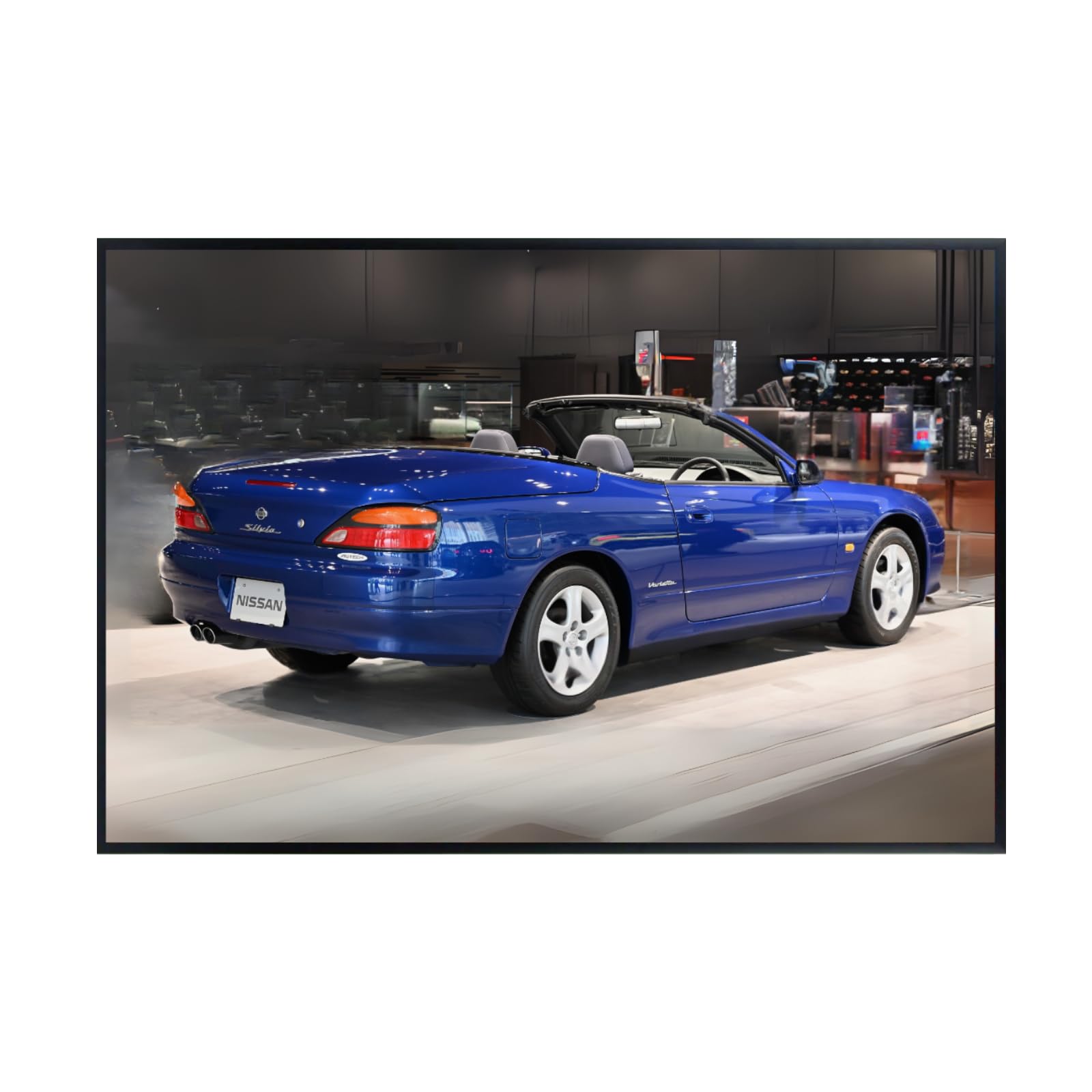 Blessed Posters Nissan Silvia S13 S14 Poster – Classic JDM Drift Car Wall Art for Garage Bedroom Office Living Room Retro Tuner Decor