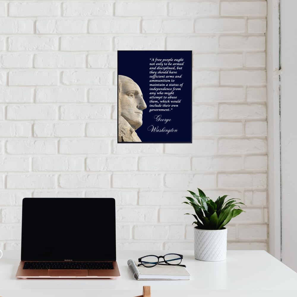 Blessed George Washington Quote Poster Patriotic Wall Art American Home Decor Inspirational Room Decoration