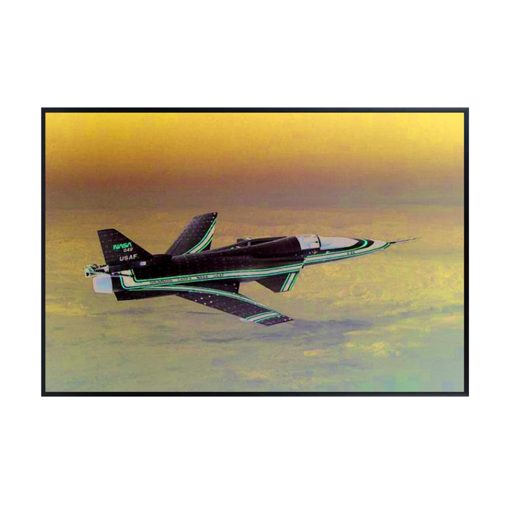 Blessed Posters X-29 in Flight Poster – Night Sky Wall Art Print for Home, Bedroom, Living Room, Office – Aviation and Space Photography Artwork