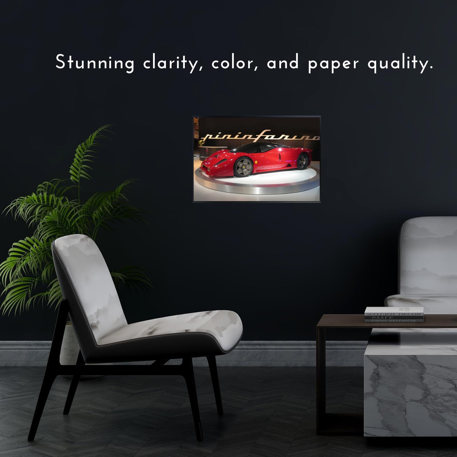 Blessed Posters Ferrari Enzo Poster – Iconic Italian Supercar Wall Art Print – Classic Ferrari Car Poster for Garage Office Bedroom Living Room Decor