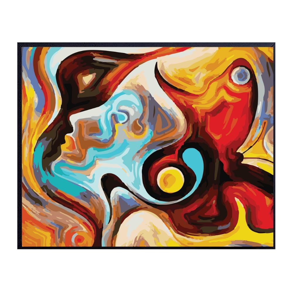 Blessed Posters Abstract Colorful Wall Art Modern Artwork Painting Print Contemporary Home Decor Living Room Bedroom Office Decoration