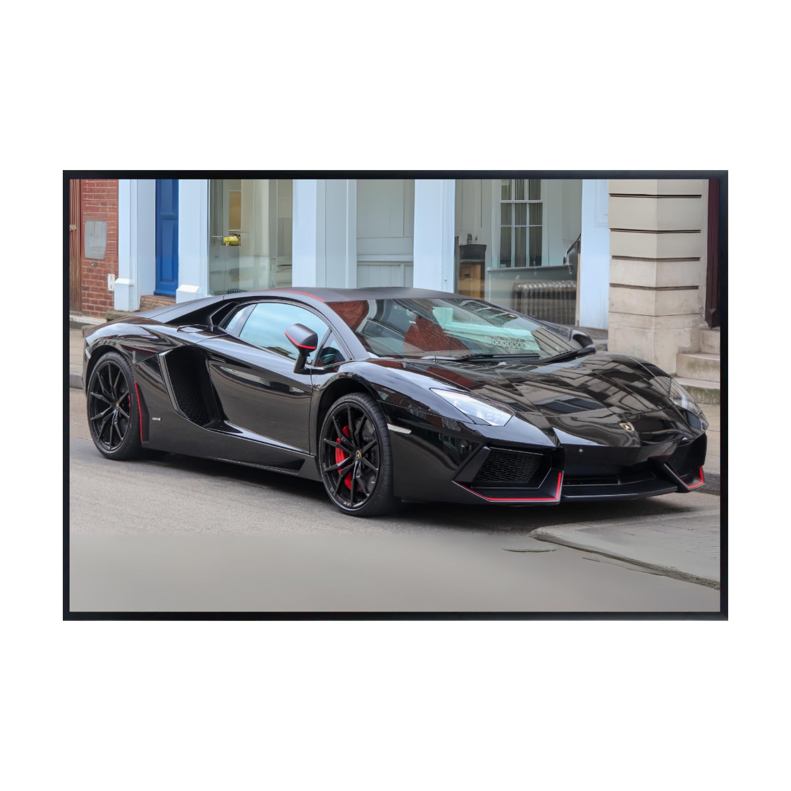 Blessed Posters Lamborghini Aventador SVJ Poster – V12 Supercar Wall Art Print, Hypercar Artwork for Garage, Office, or Bedroom Sports Car Decor