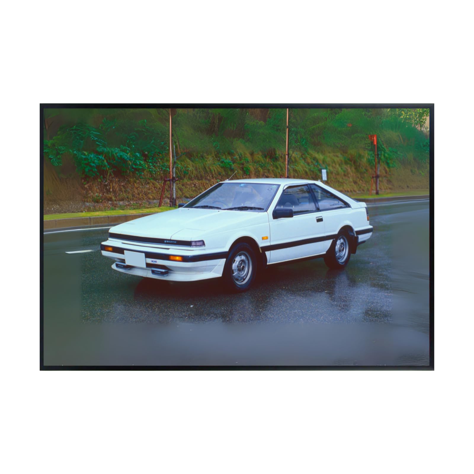 Blessed Posters Nissan Silvia S13 S14 Poster – Classic JDM Drift Car Wall Art for Garage Bedroom Office Living Space Retro Japanese Tuner Décor
