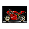Ducati Motorcycle Wall Art Poster – Modern Motorbike Decor for Garage, Office, or Living Room