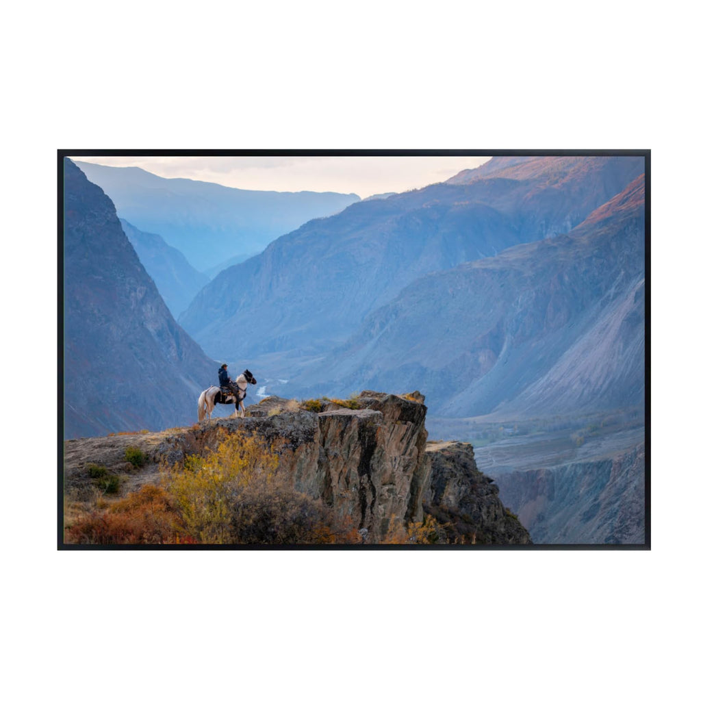 Mountain Horse Poster – Scenic Wildlife Wall Art Print for Home, Office, Bedroom, or Study Décor