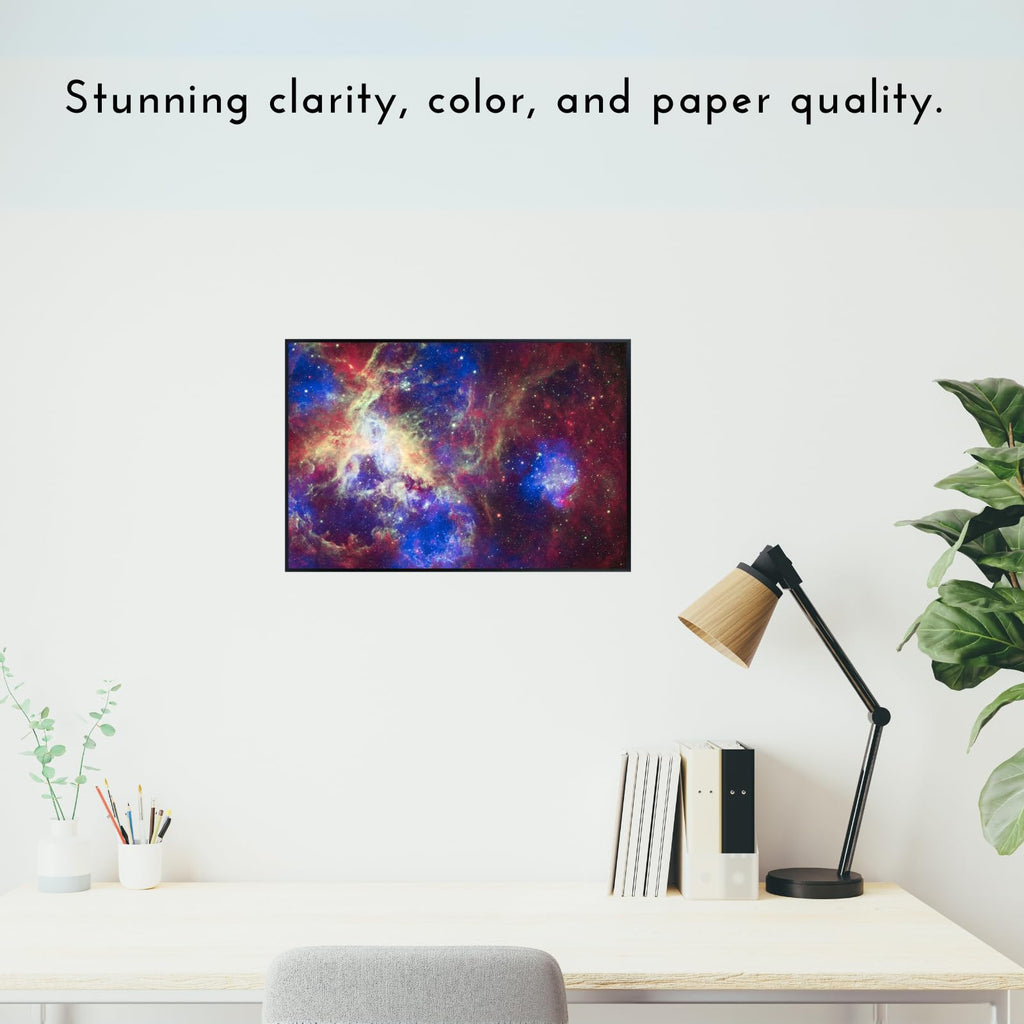 Blessed Posters Tarantula Nebula Poster – Galaxy Night Sky Wall Art Print – Space Astronomy Photography for Bedroom Living Room Home Office Decor