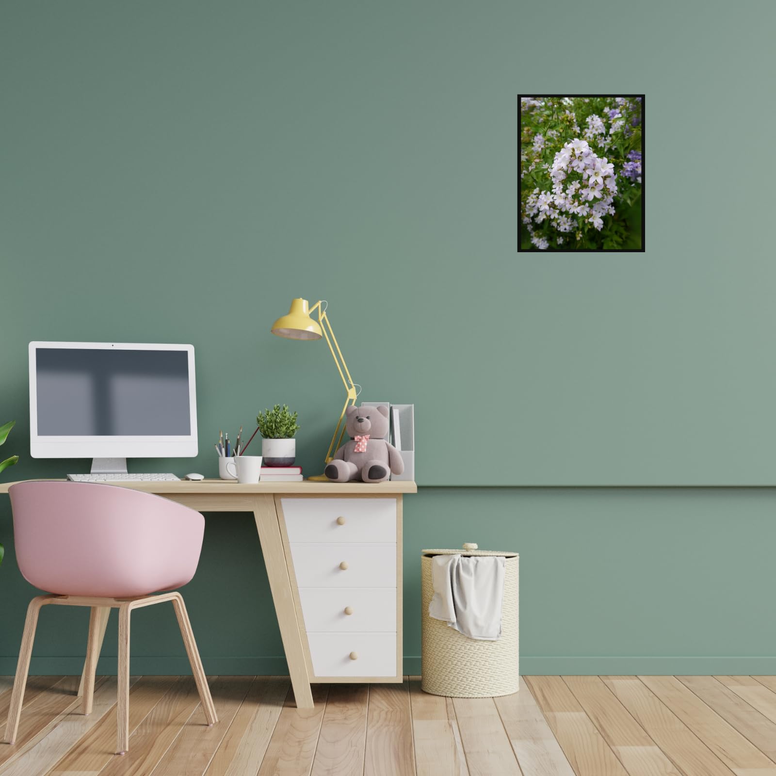 Campanula Bell Flowers Poster – Botanical Wall Art for Living Room, Bedroom, Office & Home Decor – Vintage Flower Illustration Print