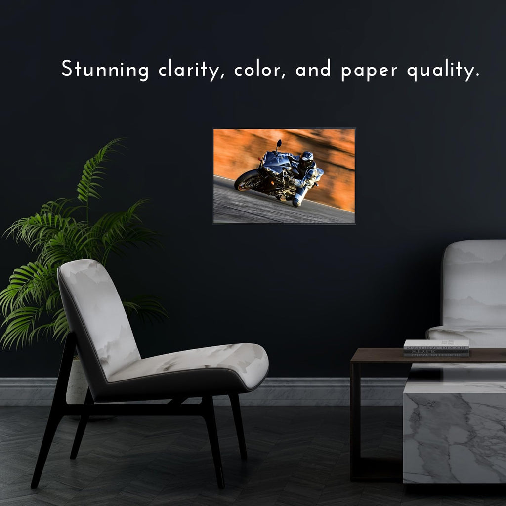 Yamaha R1 Poster – Sport Motorcycle Wall Art for Riders, Garage, or Office Decor