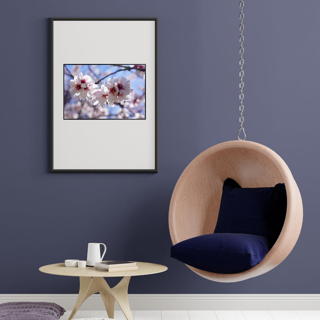 Cherry Blossom Wall Art Poster – Botanical Floral Print, Elegant Nature-Inspired Home Decor for Living Room, Bedroom, or Office