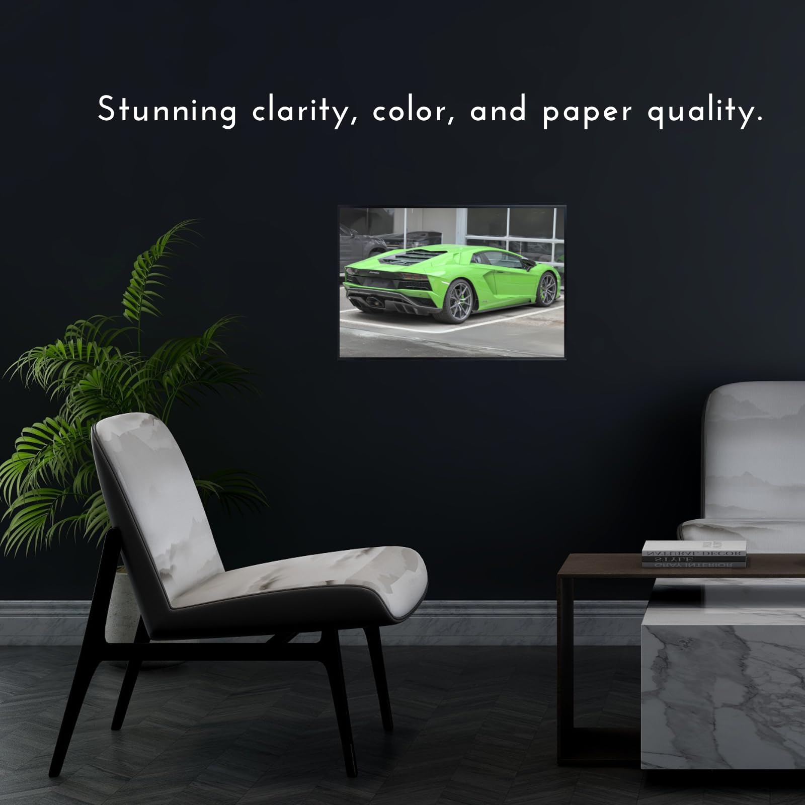 Blessed Posters Lamborghini Aventador Poster – Exotic Supercar Wall Art Print, Hypercar Artwork for Garage, Office, Bedroom, or Living Room Decor