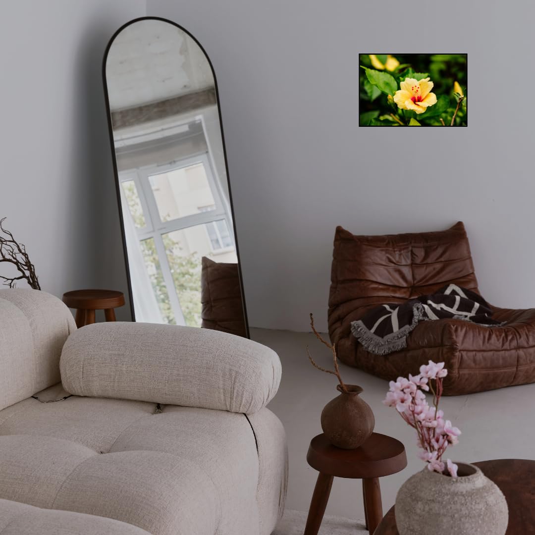 Hibiscus Rosa-Sinensis Wall Art Poster – Home Decor Floral Print for Living Room, Bedroom, Office Wall Decor