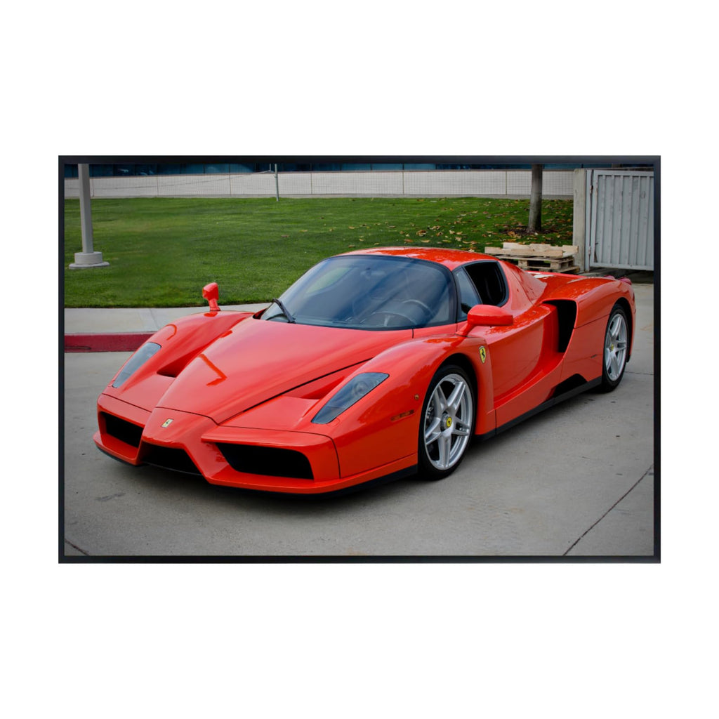 Blessed Posters Ferrari Enzo Poster – Exotic Luxury Supercar Wall Art – Italian Sports Car Print for Garage Office Bedroom Living Room Décor