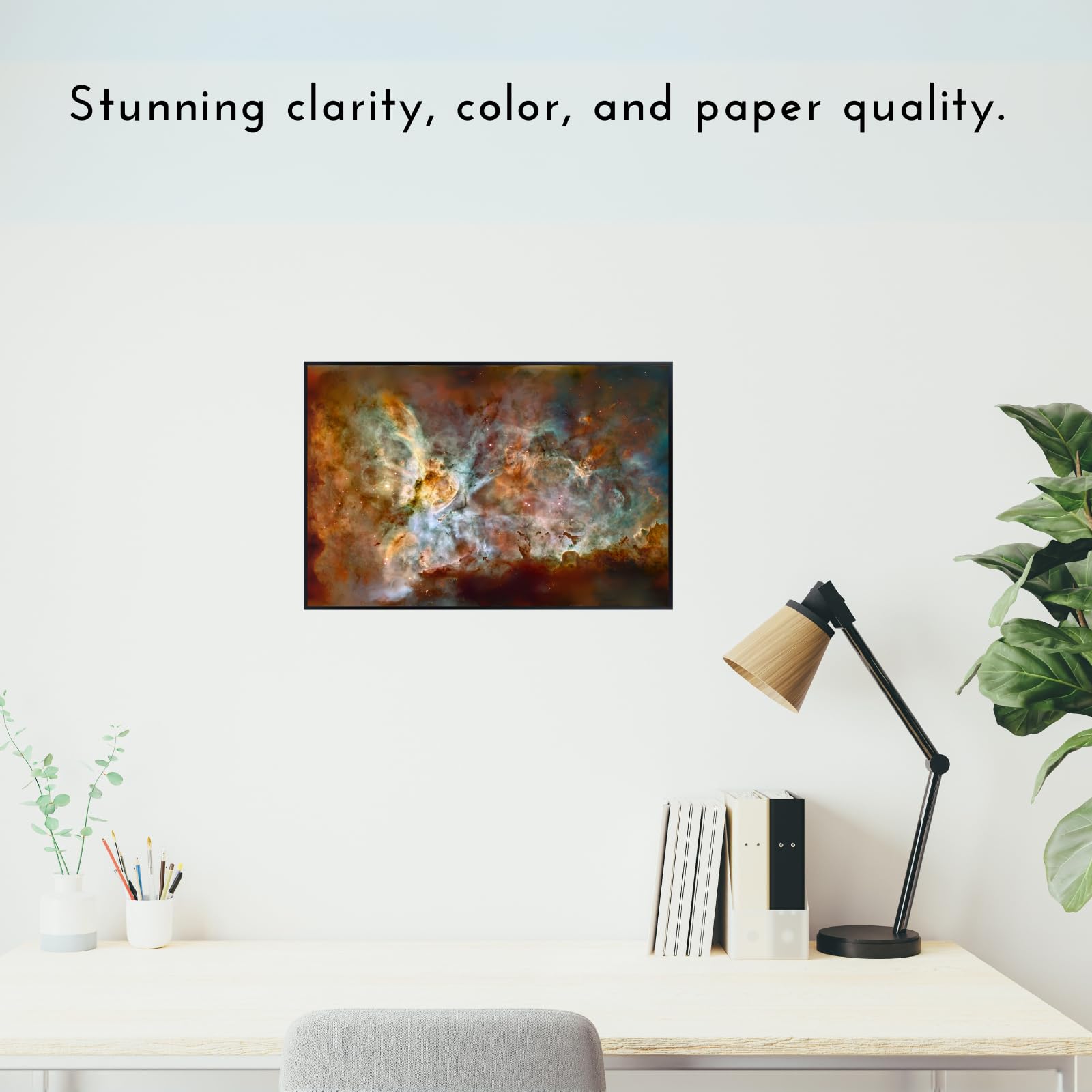 Blessed Posters Carina Nebula Poster – Galaxy Night Sky Wall Art Print – Space Astronomy Photography for Bedroom Living Room Home Office Decor
