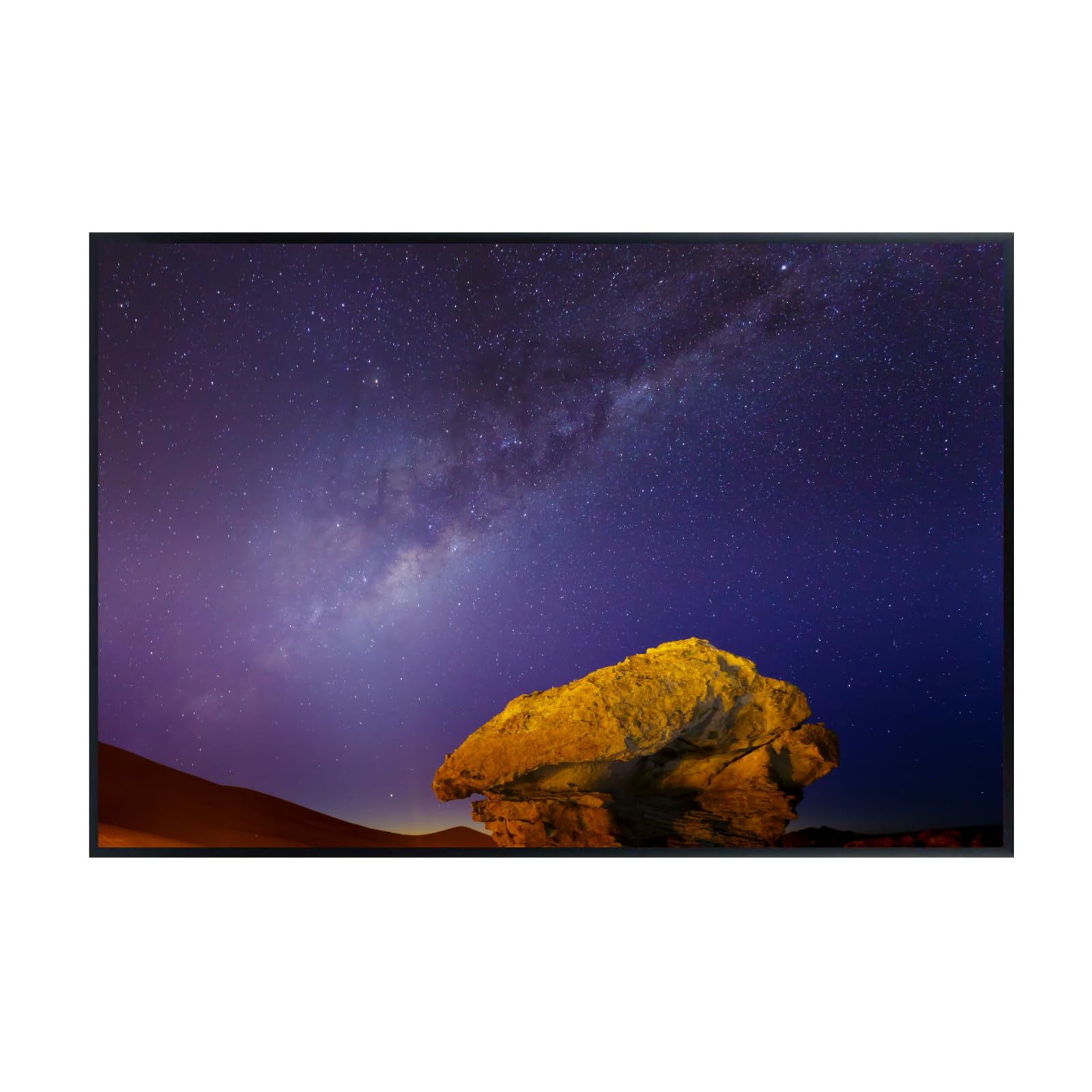 Blessed Posters Milky Way Poster – Galaxy Night Sky Wall Art for Bedroom Living Room Office or Home Decor – Space Astronomy Photography Print