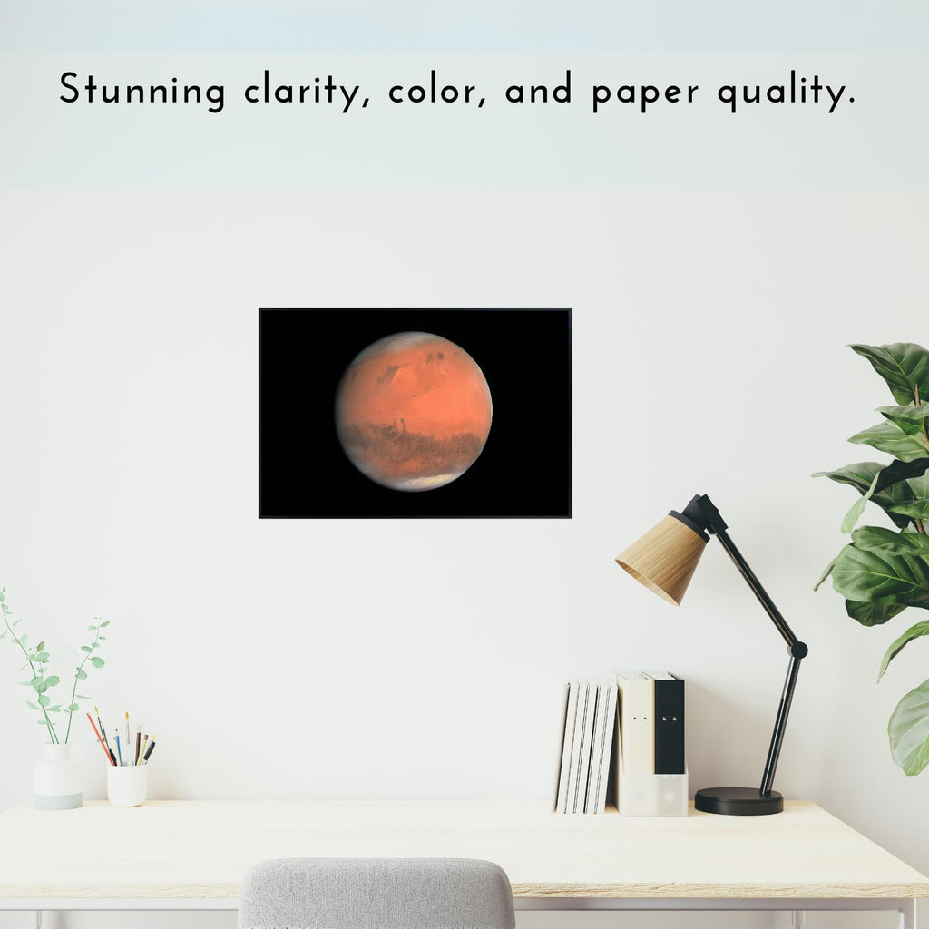 Blessed Posters Mars Planet Poster – Space Wall Art Print for Bedroom, Living Room, Office, or Home Decor – Astronomy Galaxy Photography Artwork