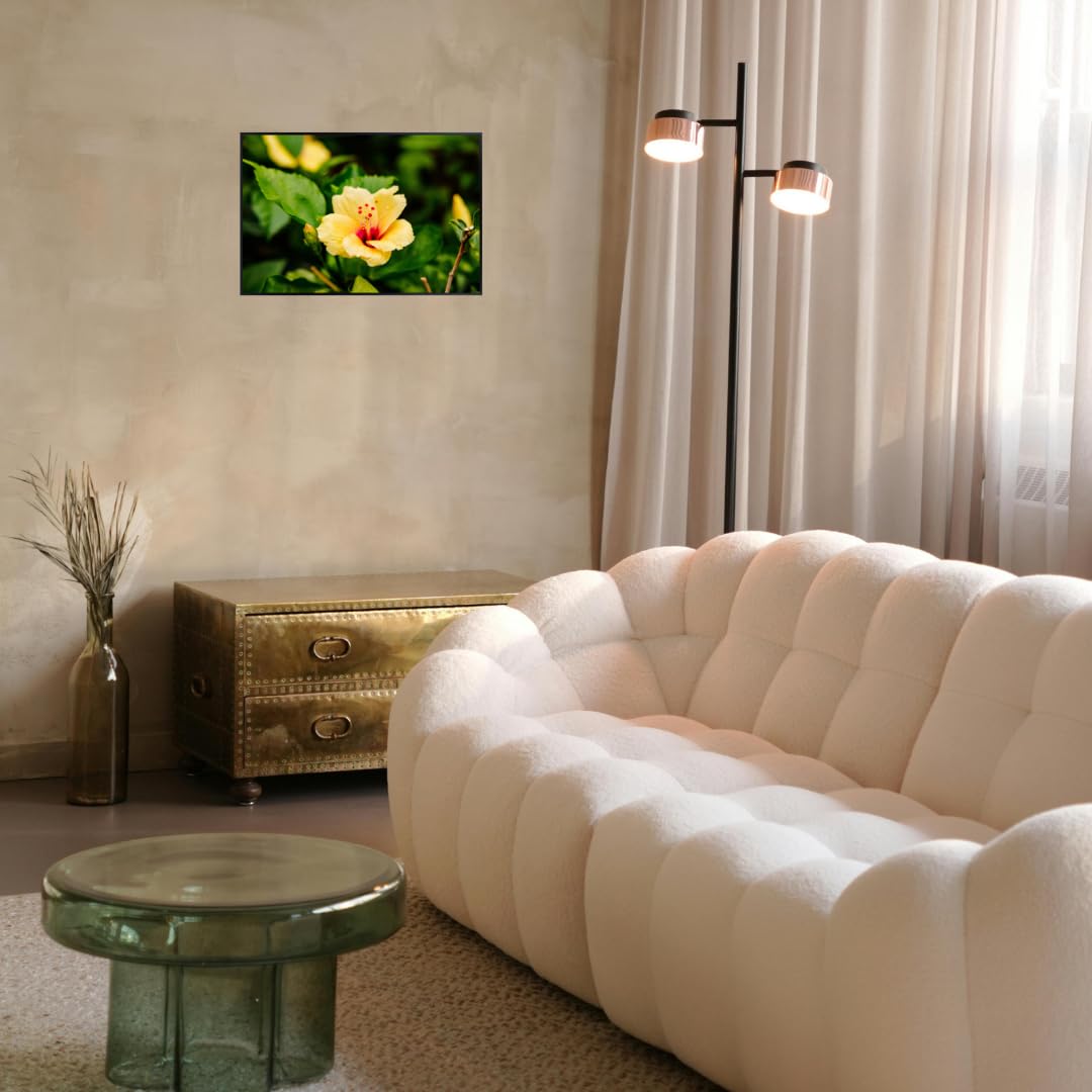Hibiscus Rosa-Sinensis Wall Art Poster – Home Decor Floral Print for Living Room, Bedroom, Office Wall Decor