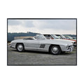 Blessed Posters Mercedes-Benz 300SL Gullwing Poster – Iconic Luxury Sports Car Wall Art Print – Classic Vintage Automotive Poster for Garage Office Bedroom Living Room