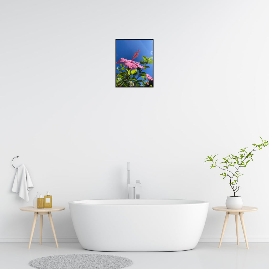 Hibiscus Rosa-Sinensis Botanical Poster – Vibrant Floral Wall Art for Home Decor, Living Room, Bedroom, Office & Gallery Spaces