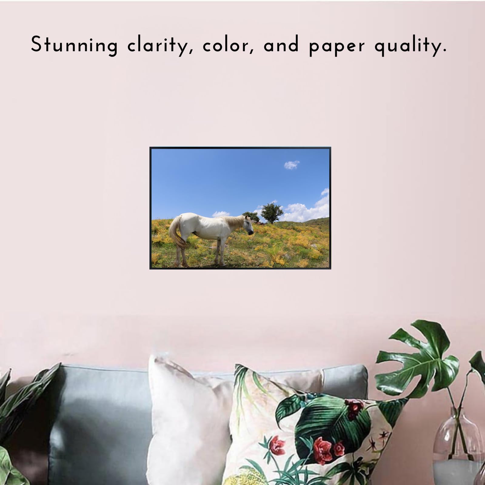 Horse Poster – Nature Scenic Wall Art Print for Living Room, Bedroom, Office, or Home Decor