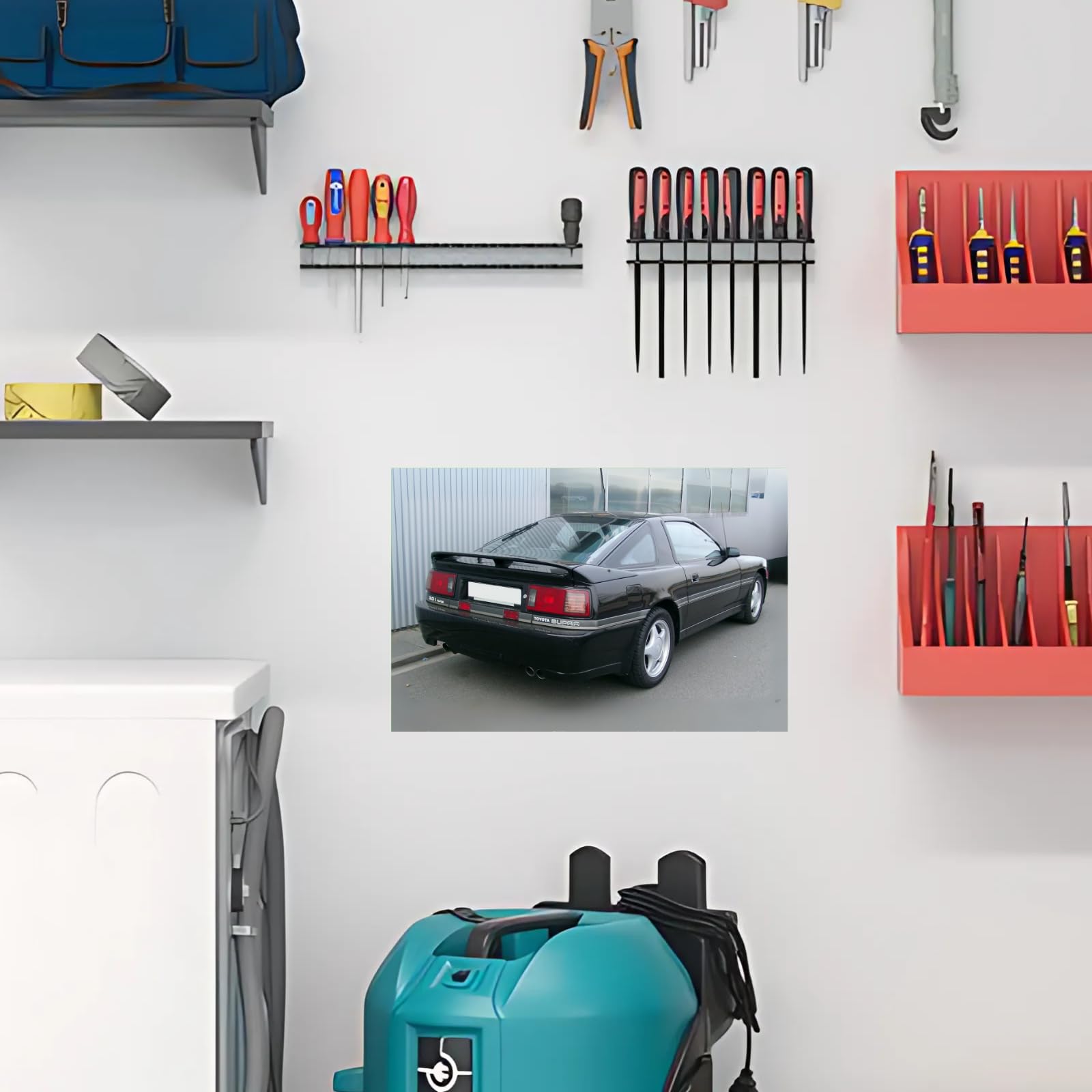 Blessed Posters Toyota Supra MK4 A80 Wall Art – JDM Racing Car Poster for Garage, Bedroom, or Living Room – Classic Japanese Sports Car Print – Automotive Decor Gift