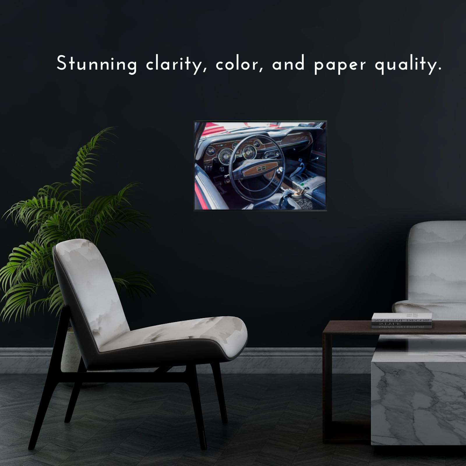 Blessed Posters Shelby Poster – Vintage Muscle Car Wall Art Print for Garage Bedroom Living Room Office Automotive Decor