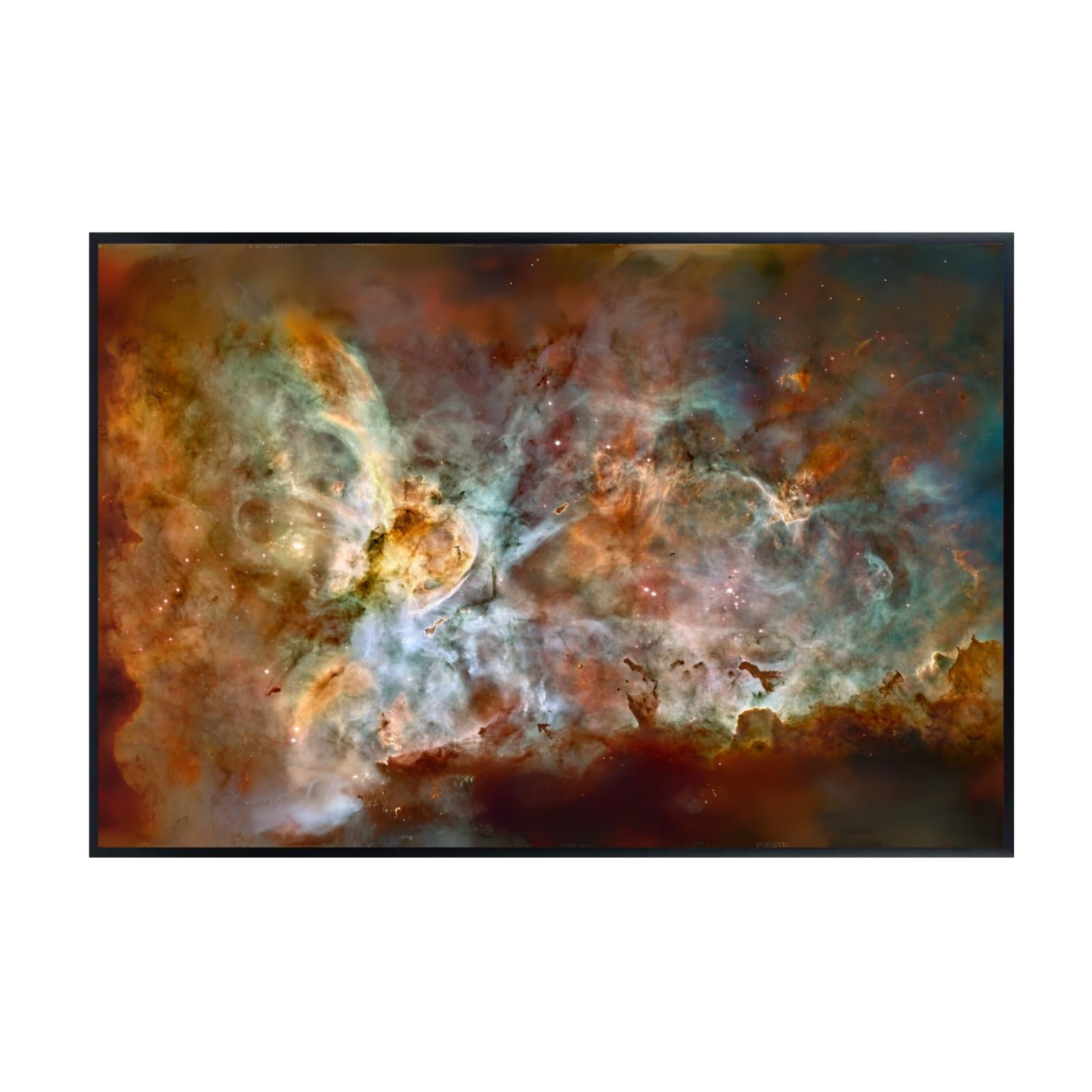 Blessed Posters Carina Nebula Poster – Galaxy Night Sky Wall Art Print – Space Astronomy Photography for Bedroom Living Room Home Office Decor