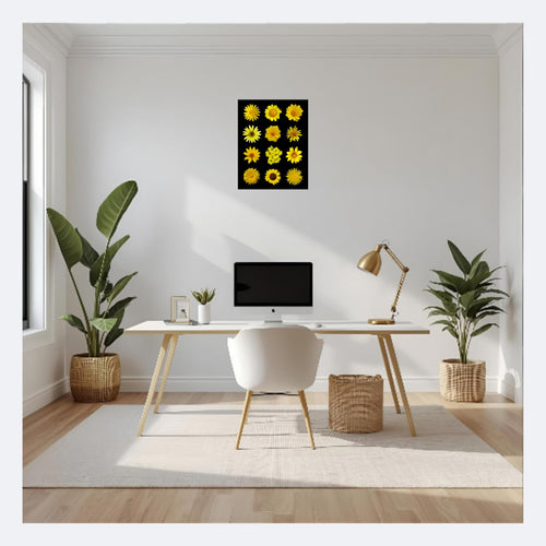 African Daisy Wall Art Poster | Floral Home Decor Print for Living Room, Bedroom, Office | Botanical Flower Art Aesthetic | Modern Nature-Inspired Artwork