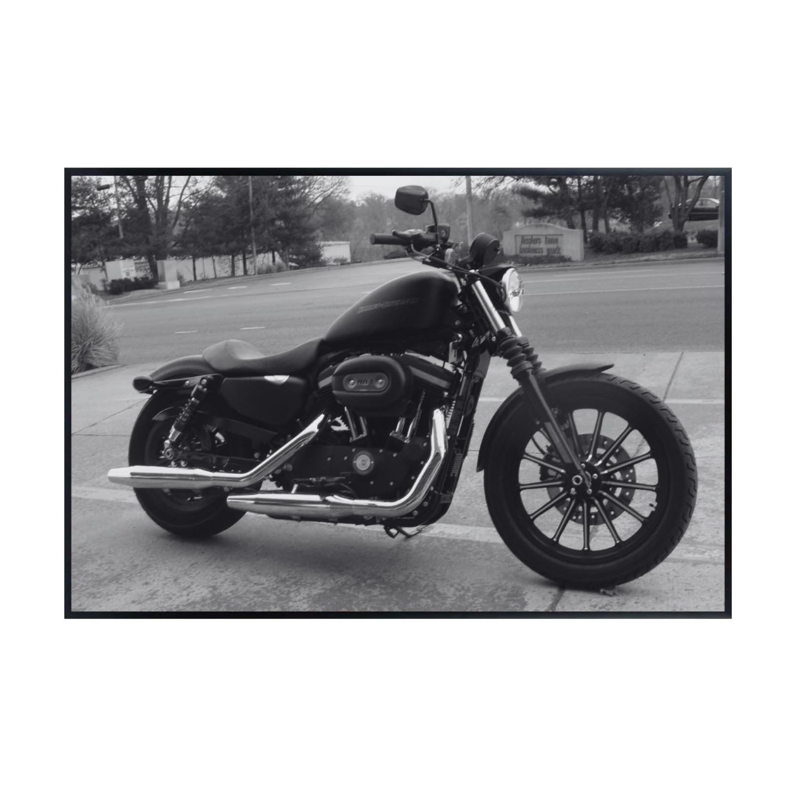 XL883N Iron Poster - Classic Motorcycle Wall Art for Garage, Office, or Home