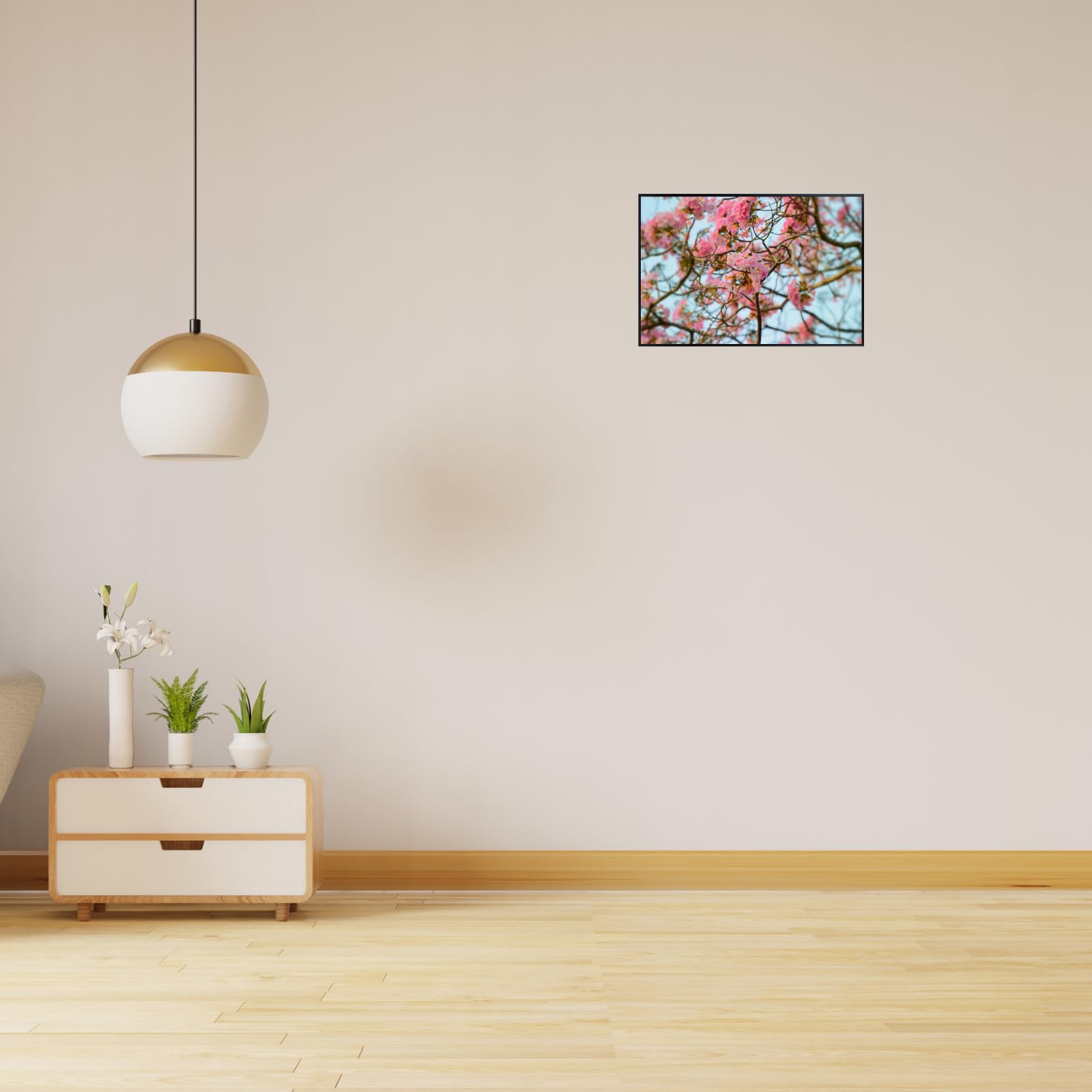 Tabebuia Rosea Wall Art Poster – Botanical Flower Print for Home Decor, Nature-Inspired Floral Art for Living Room, Bedroom, or Office – Elegant Botanical Poster