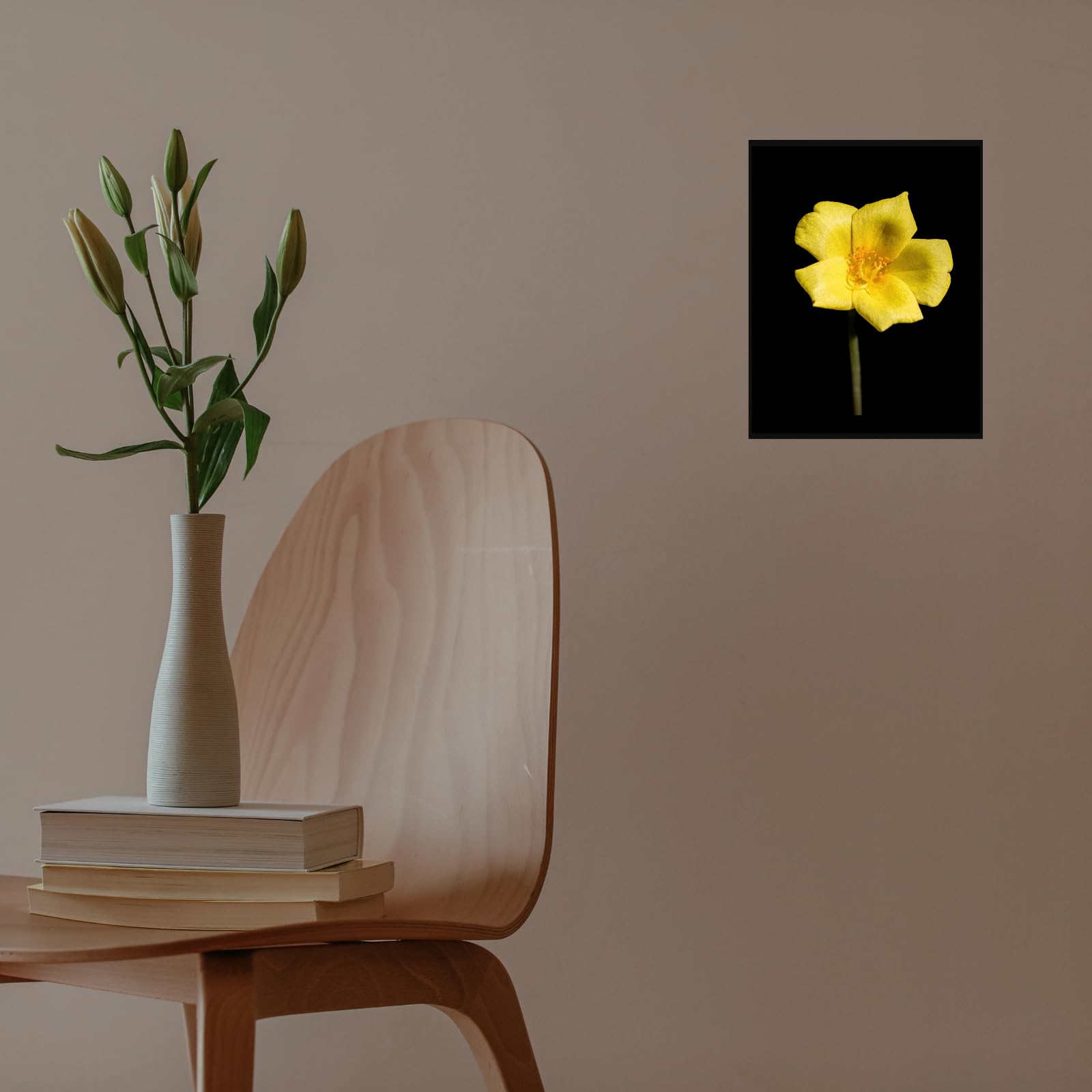 Yellow Portulaca Grandiflora Poster – Botanical Wall Art for Home Decor, Vintage Floral Print, Aesthetic Flower Artwork for Living Room, Bedroom, Office Walls