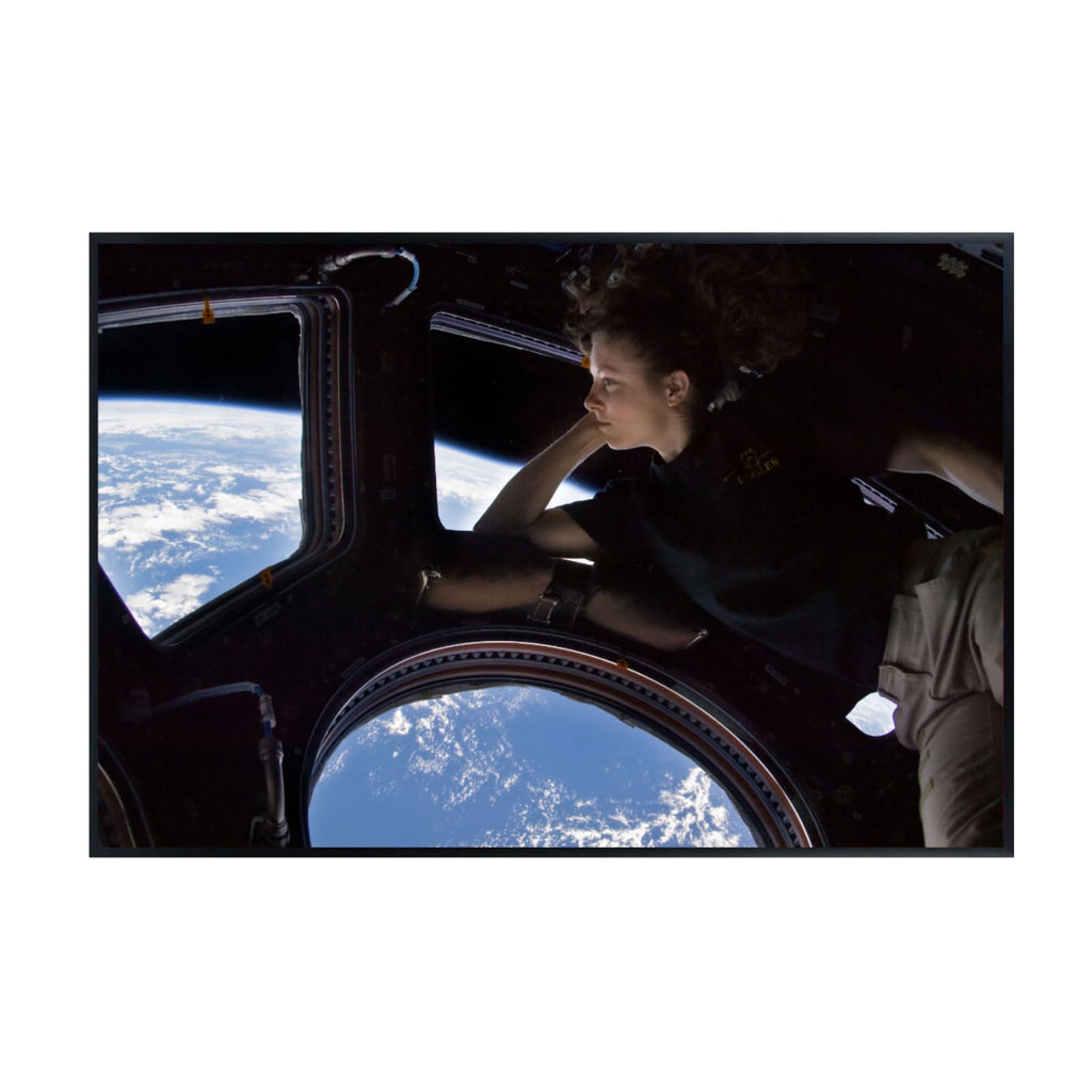 Blessed Posters Tracy Caldwell Dyson in Cupola Wall Art – NASA Astronaut Space Station Poster – Astronomy Photography Print for Home Office Bedroom Decor