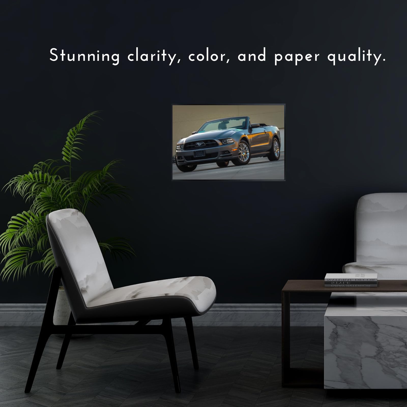 Blessed Posters Ford Mustang Boss 429 Poster – Vintage Muscle Car Wall Art for Garage Office Bedroom Living Room – Bold Automotive Décor Print
