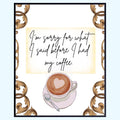 I'm Sorry for What I Said Before I Had My Coffee Sign – Funny Coffee Bar Decor for Kitchen Wall or Counter – Rustic Farmhouse Station Wall Art